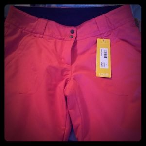 Pink snow pants lole